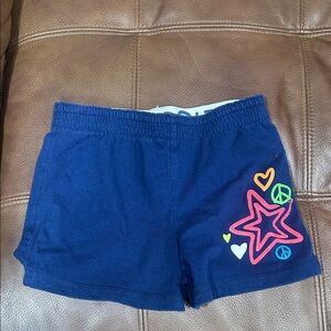 Faded Glory Blue Shorts with Colorful Accents